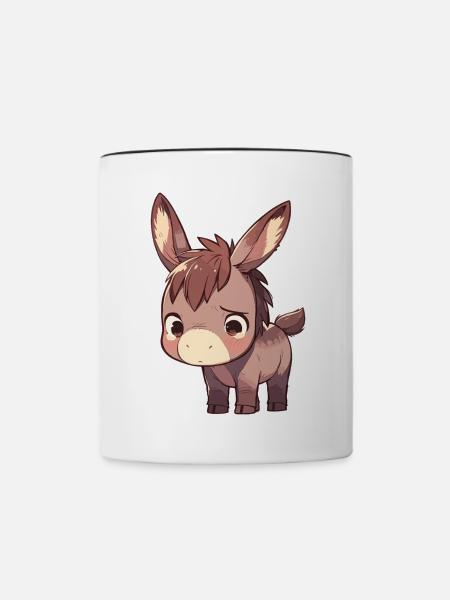 Maultiere Maultier - Tasse zweifarbig - Weiß/Schwarz