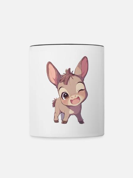 Maultiere Maultier - Tasse zweifarbig - Weiß/Schwarz