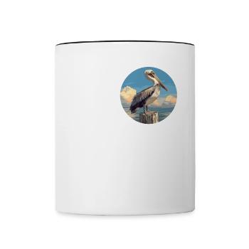 Pelicans Pelican - Contrasting Mug - white/black - Front