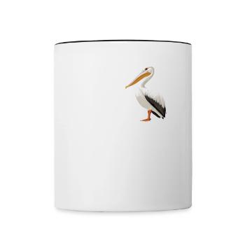 Pelicans Pelican - Contrasting Mug - white/black - Front