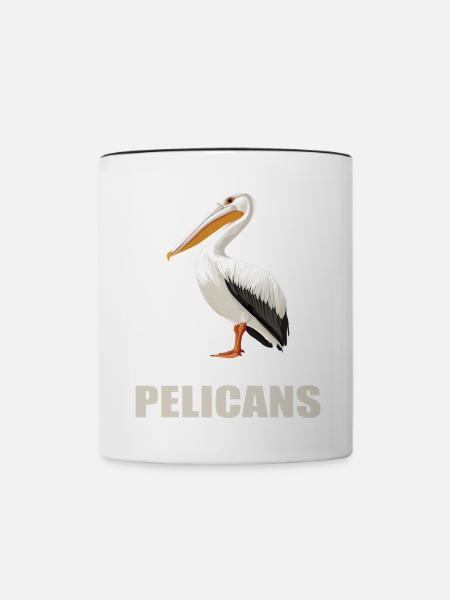 Pelikane Pelikan - Tasse zweifarbig - Weiß/Schwarz