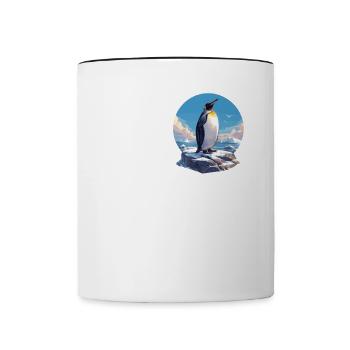 Pinguine Pinguin - Tasse zweifarbig - Weiß/Schwarz - Vorne