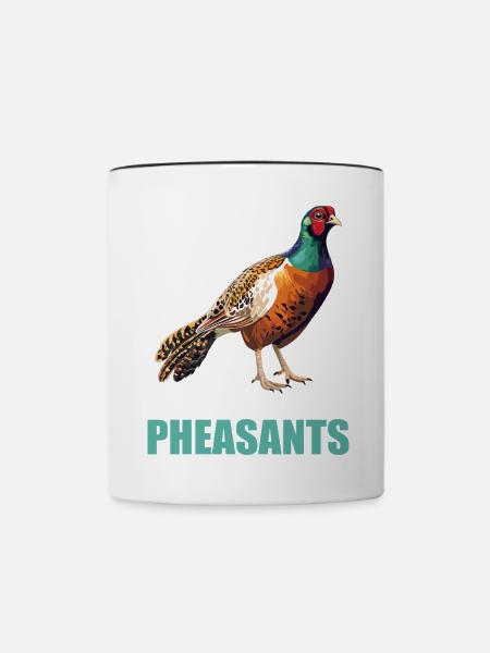 Fasane Fasan - Tasse zweifarbig - Weiß/Schwarz