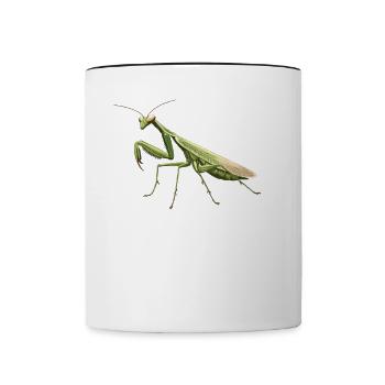 Gottesanbeterinnenen Gottesanbeterin - Tasse zweifarbig - Weiß/Schwarz - Vorne