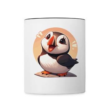 Puffin - Contrasting Mug - white/black - Front