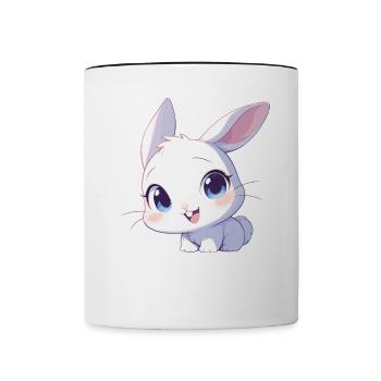 Lapin Lapin - Mug contrasté - blanc/noir - Devant