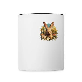 Lapin Lapin - Mug contrasté - blanc/noir - Devant