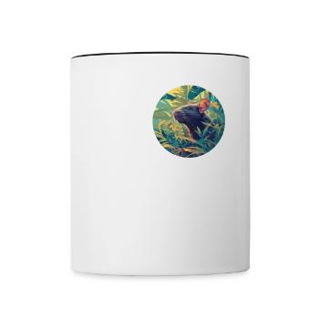 Ratten Ratte - Tasse zweifarbig - Weiß/Schwarz - Vorne