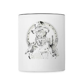 Grantler Grantig Bairischen Dialekten Bayern - Tasse zweifarbig - Weiß/Schwarz - Vorne