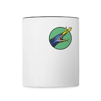 Murène nasale Murène fantôme Murène - Mug contrasté - blanc/noir - Devant