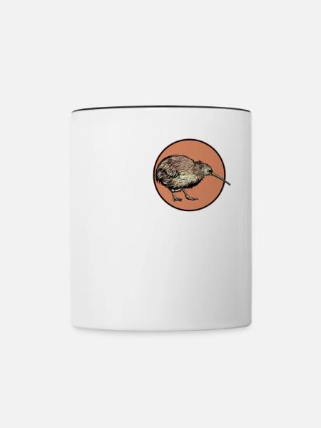 Kiwis Kiwi - Tasse zweifarbig - Weiß/Schwarz