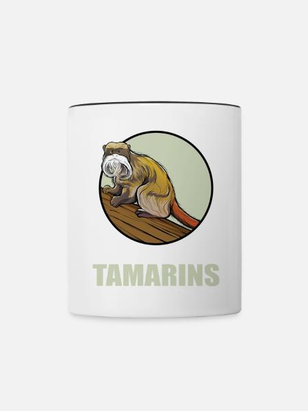 Tamarine Tamarin - Tasse zweifarbig - Weiß/Schwarz