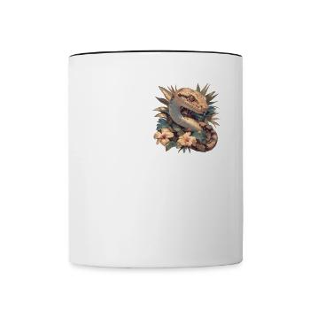 Snakes Snake - Contrasting Mug - white/black - Front