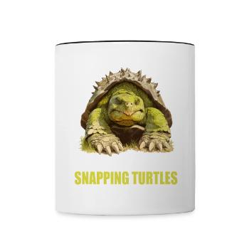 Snapping Turtles Snapping Turtle - Contrasting Mug - white/black - Front
