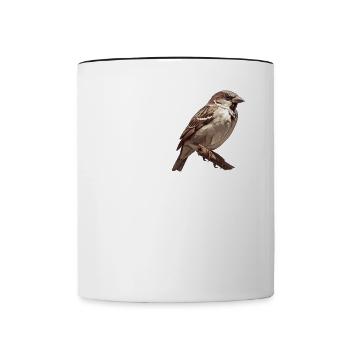 Sparrows Sparrow - Contrasting Mug - white/black - Front