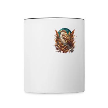 Sparrows Sparrow - Contrasting Mug - white/black - Front