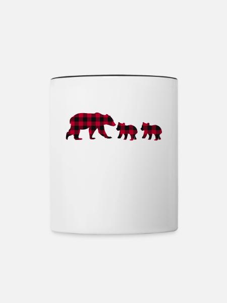 Papa Bear - Tasse zweifarbig - Weiß/Schwarz