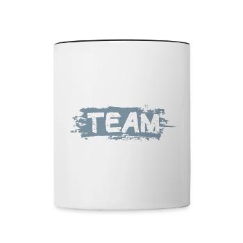 Bowling Team - Tasse zweifarbig - Weiß/Schwarz - Vorne