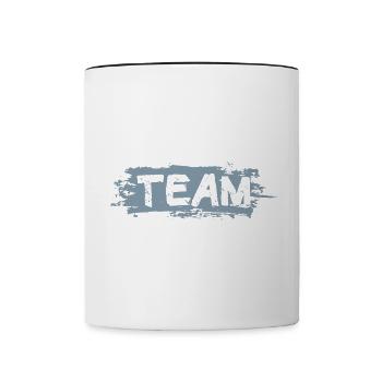 Climbing Team - Tasse zweifarbig - Weiß/Schwarz - Vorne