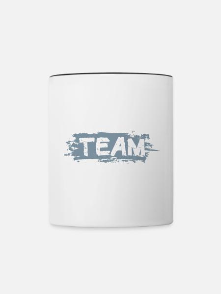 Climbing Team - Tasse zweifarbig - Weiß/Schwarz