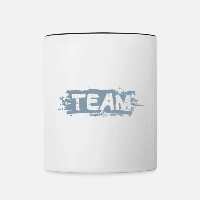 Fishing Team - Tasse zweifarbig - Weiß/Schwarz