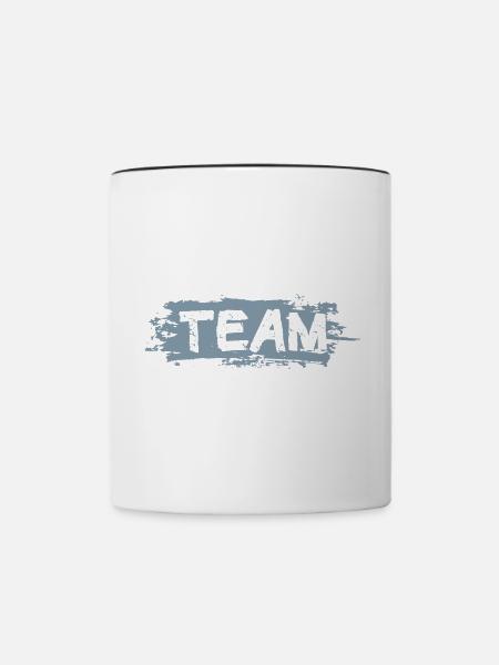 Bachelor Team - Tasse zweifarbig - Weiß/Schwarz