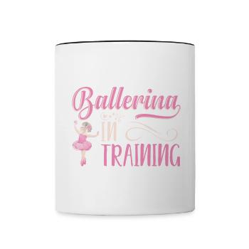 Ballerina Lifestyle Tanz Klassisches Ballett Gesch - Tasse zweifarbig - Weiß/Schwarz - Vorne