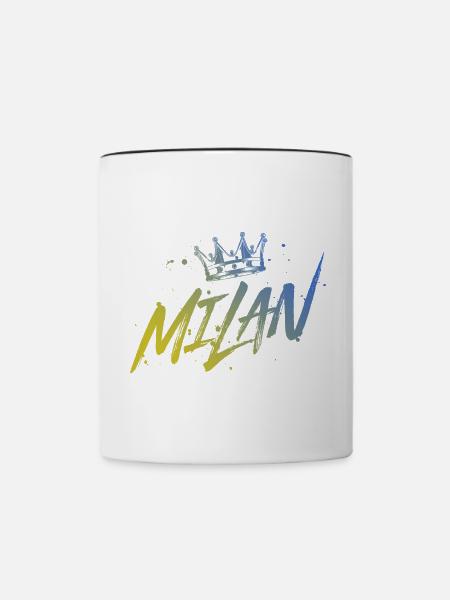 Milan - Tasse zweifarbig - Weiß/Schwarz