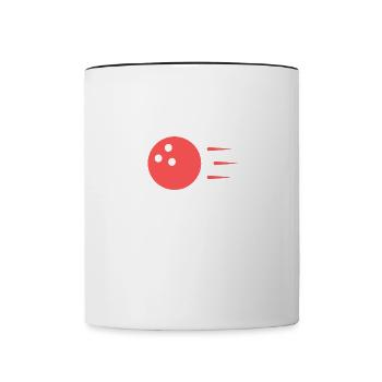 Bowling Dictons Bowling Bowler Skittles Cadeau - Mug contrasté - blanc/noir - Devant