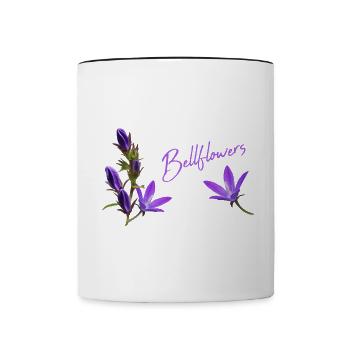 Bluebells fiori viola - Tazze bicolor - bianco/nero