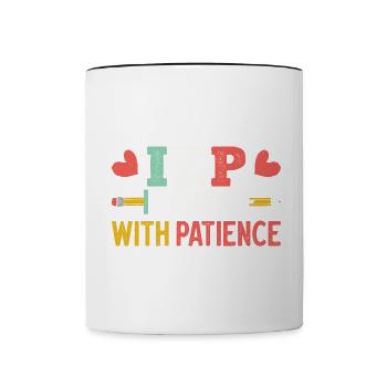 Promoting progress The life of a special school - Contrasting Mug - white/black - Front