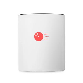 Bowling Dictons Bowling Bowler Skittles Cadeau - Mug contrasté - blanc/noir - Devant