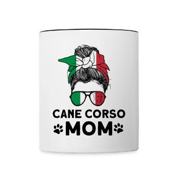 Cane Corso Mom - Contrasting Mug - white/black - Front