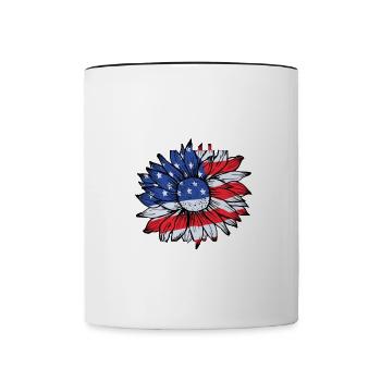 Maman de l’anniversaire - Mug contrasté - blanc/noir - Devant