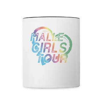 Visite de Malle Girls - Mug contrasté - blanc/noir - Devant