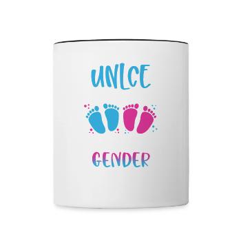Uncle Is My Name Keeping The Gender Is My Game - Contrasting Mug - white/black - Front