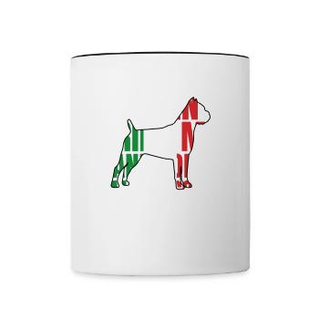 Cette fille aime son corso de canne - Mug contrasté - blanc/noir - Devant