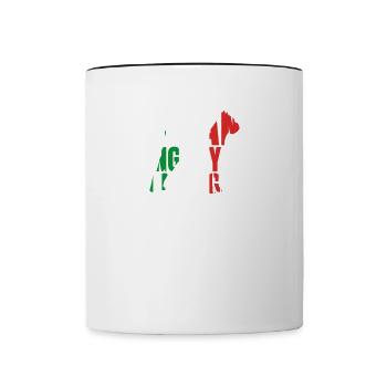 If I Can't Bring My Dog I'm Not Going - Contrasting Mug - white/black - Front
