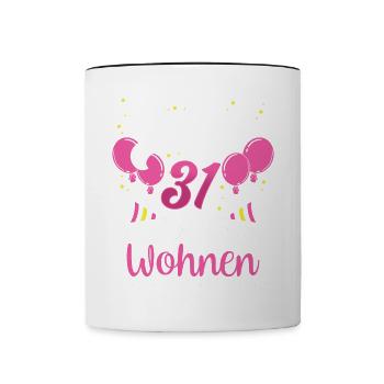 Endlich 31 Meine Eltern Wohnen Immer Noch Bei Mir - Tasse zweifarbig - Weiß/Schwarz - Vorne