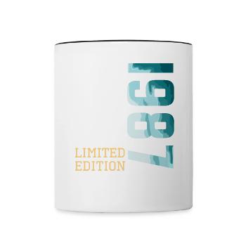 1987 Édition limitée - Mug contrasté - blanc/noir - Devant