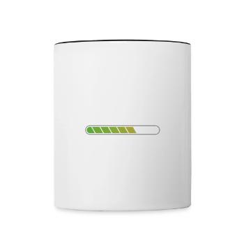 Papa Loading 2023 - Contrasting Mug - white/black - Front