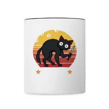 You Saw Nothing - Contrasting Mug - white/black - Front