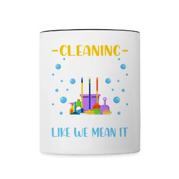 Cleaning Staff - Contrasting Mug - white/black - Front