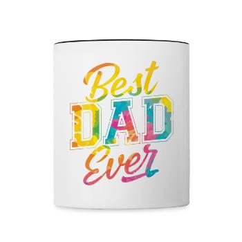 Best Dad Ever - Contrasting Mug - white/black - Front