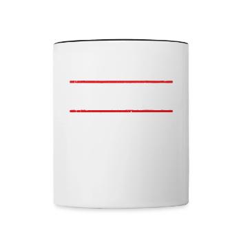 Escouade Papa Bod - Mug contrasté - blanc/noir - Devant