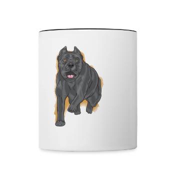 Si je ne peux pas amener mon chien, je n’y vais pas - Mug contrasté - blanc/noir - Devant