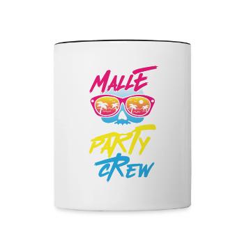 Malle Party Crew - Contrasting Mug - white/black - Front