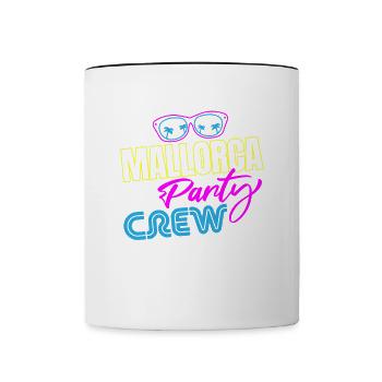 Malle Party Crew - Contrasting Mug - white/black - Front