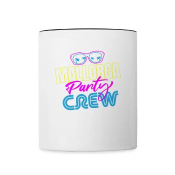 Malle Party Crew - Contrasting Mug - white/black - Front