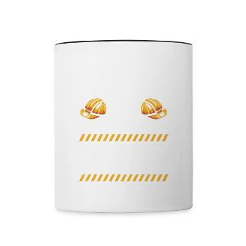 Dad Of The Birthday Boy - Contrasting Mug - white/black - Front